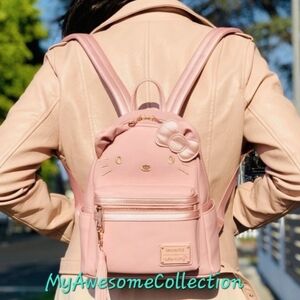 Pink Metallic Hello Kitty Loungefly. very RARE Hello Kitty